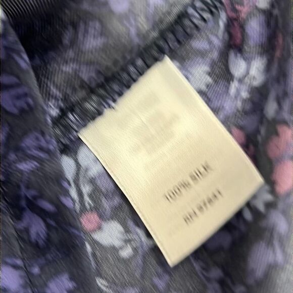 NWT J.JILL 100% SILK BLUE MARIN SIZE‎ M - Picture 4 of 7